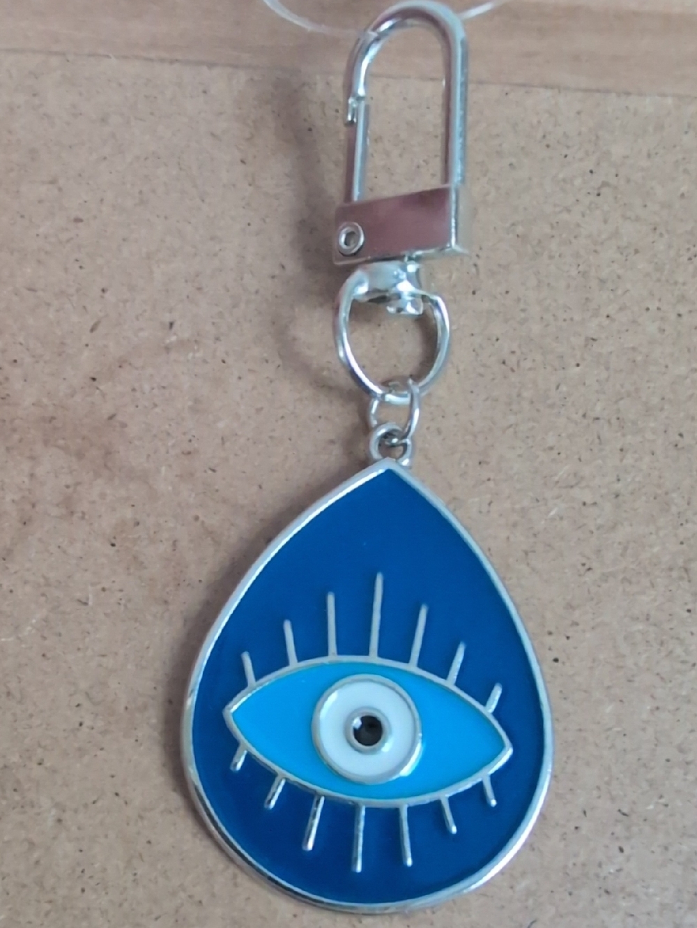 Blue Evil Eye Teardrop Charm